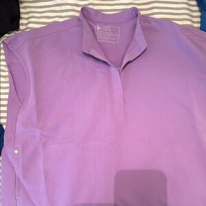 Figs Lavender Scrub Top